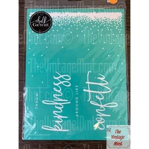 chalk couture silk screen transfers stencil reusable kindness confetti glitter B